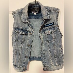 GAPkids Star Wars Light Blue Denim Vest